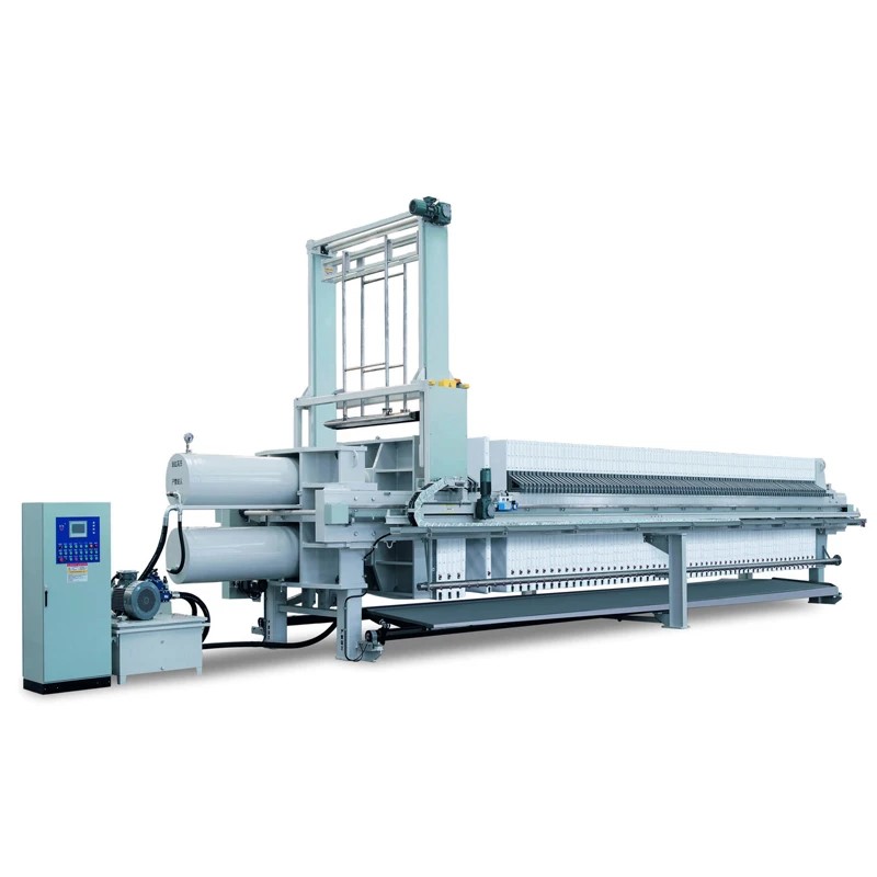 Автоматический фильтр-пресс с системой очистки фильтровальной ткани